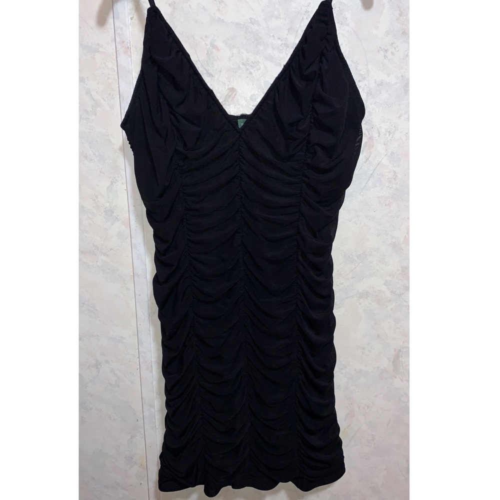 Black Ruffled Dress